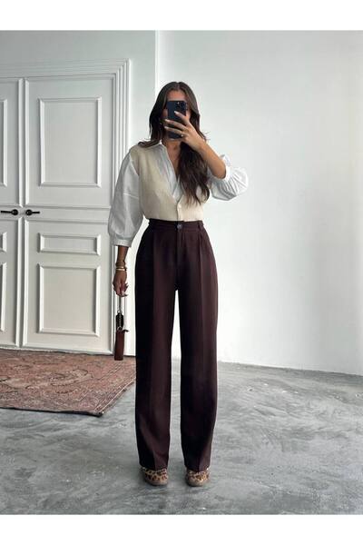 Rabella PALAZZO BOL PAÇA OVERSİZE KALIP KADIN PANTOLON