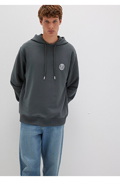 Mavi Mvjns Logo Printed Hooded Green Sweatshirt 0611786-71598