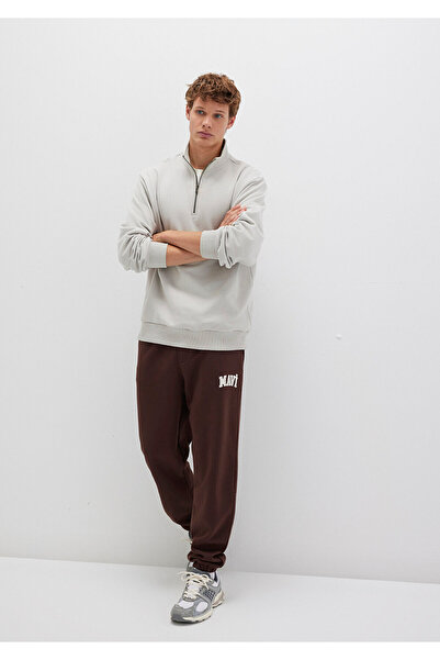 Mavi Logo Printed Brown Sweatpants 0010207-70251
