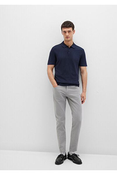 Mavi Milan Black Gray Gabardine Trousers 0081090688