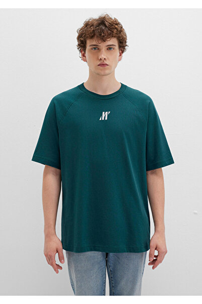 Mavi Grünes T-Shirt mit Pro-Logo-Aufdruck, lockere Passform / lockere, bequeme Passform 0613076-71925