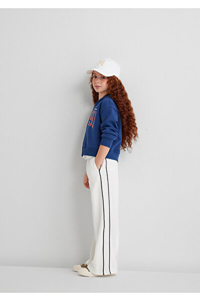 Mavi White Sweatpants with Stripe Detail 7010021-70057
