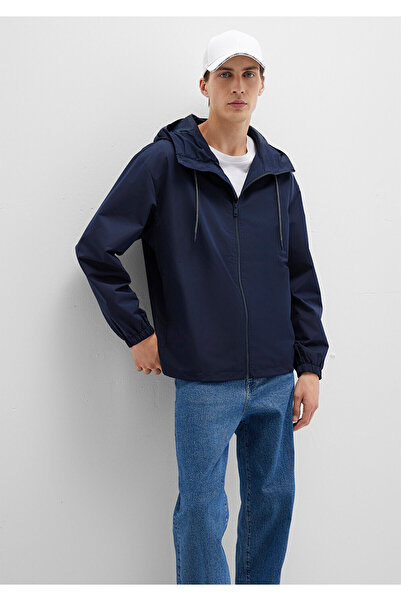 Mavi Hooded Navy Blue Coat 0110641-86623