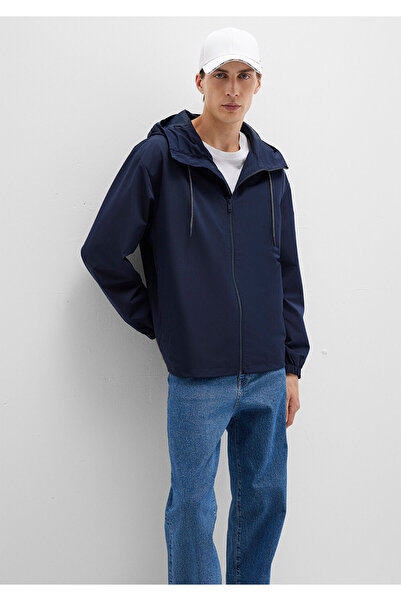 Mavi Hooded Navy Blue Coat 0110641-86623