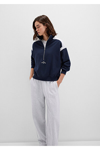 Mavi Φούτερ με ημι-φερμουάρ σε μπλε ναυτικό χρώμα 1S10360-32184