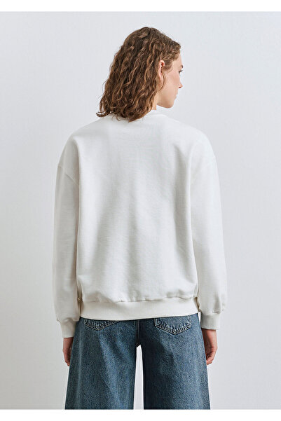 Mavi Συλλογή εμπριμέ εκρού φούτερ 1S10359-80194