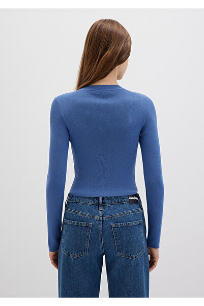 Mavi Pulover cu gât rotund scurt / Cropped 1710474-70738