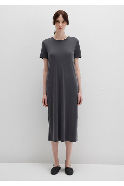 Mavi Tencel Tm Modal Anthracite Midi Dress 1310777-70095