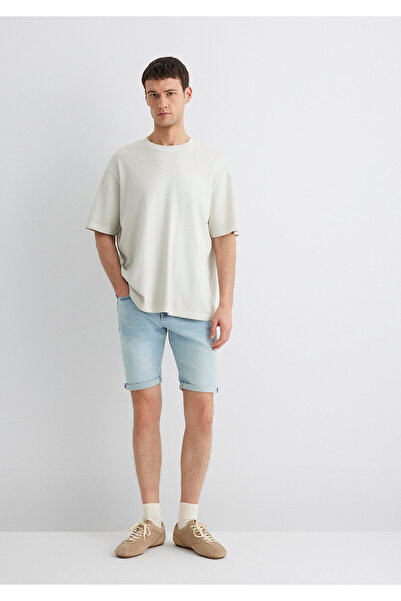 Mavi Tim Street Light Blue Jean Shorts 0428489644
