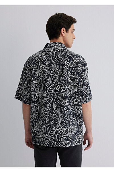 Mavi Kurzärmliges bedrucktes Hemd mit lockerer Passform / lockerer, bequemer Schnitt 0211535-90436