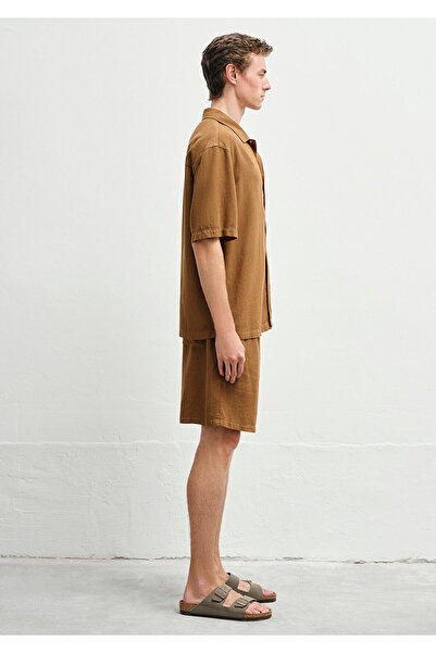 Mavi Linen Blend Brown Shirt Loose Fit / Loose Relaxed Fit 0211616-82337