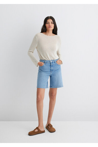 Mavi Eliana Everyday Open Jean Shorts 1411221-89750