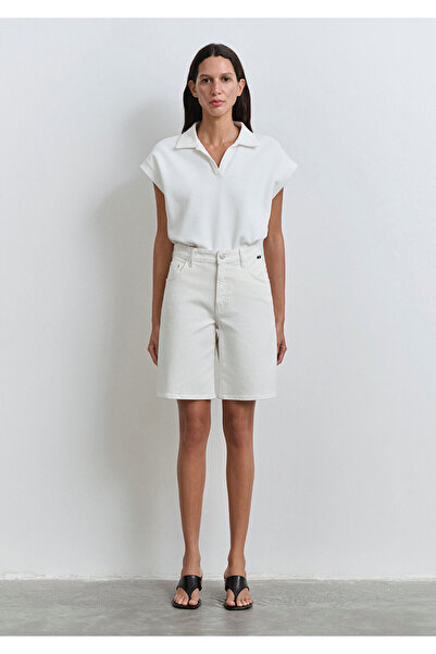 Mavi Melina Real Blue Off-White Jean Shorts 1410144-89746