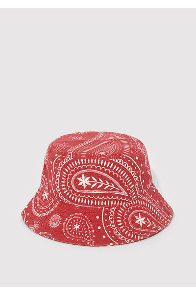 Mavi Printed Red Bucket Hat 1912974-10076