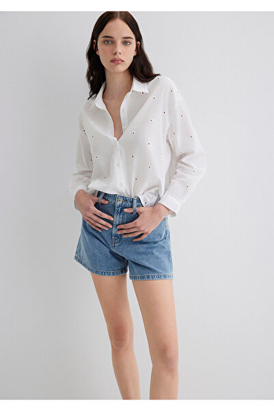 Mavi Textured Ecru Shirt Oversize / Wide Cut 1210839-70057