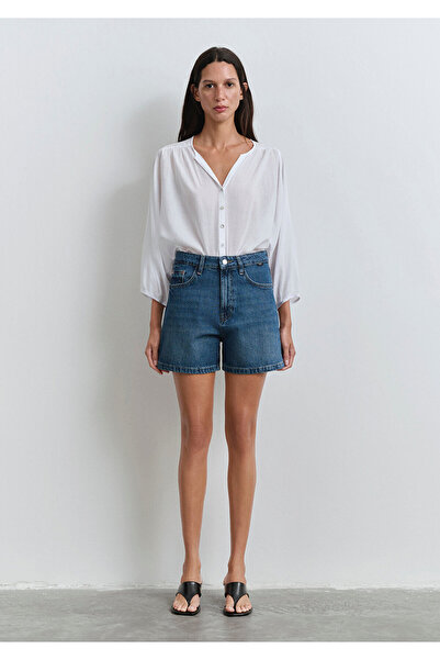 Mavi Verna 90S Dark Blue Jean Shorts 1410059-89748