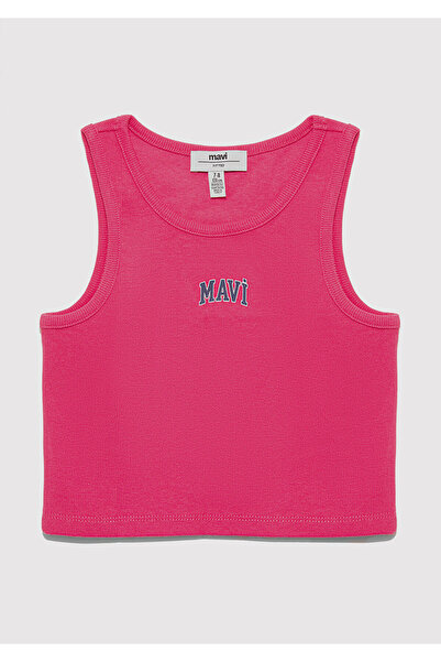 Mavi Logo Printed Pink Undershirt Fitted / Body Fitting Cut 7610336-71111