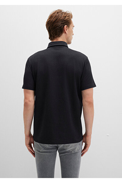 Mavi Black Polo Interlock T-Shirt Regular Fit / Standard Cut 0612869-900