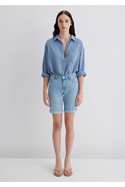 Mavi Alexis Gold Classic Light Blue Jean Shorts 1441589731