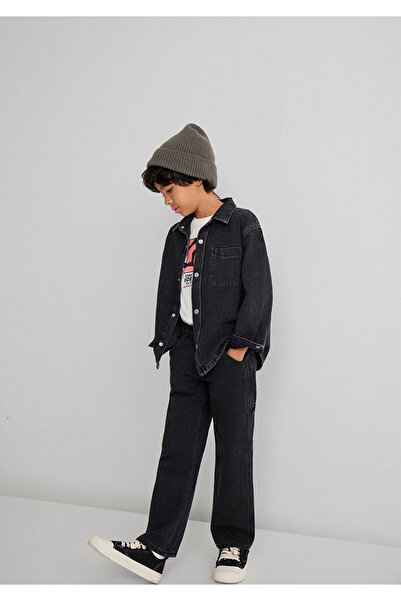 Mavi Bob 90S Anthracite Denim Jean Shirt Oversize / Wide Cut 6210000-89447