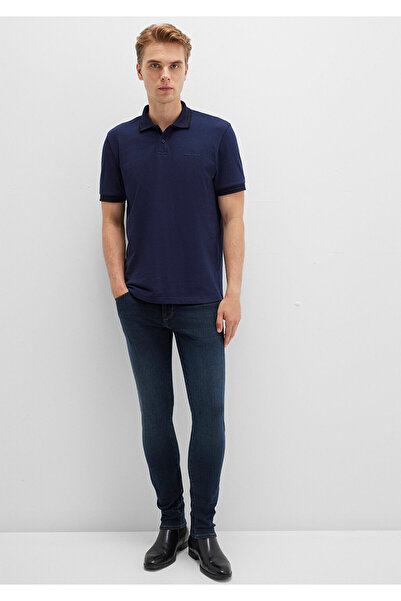 Mavi Black Navy Blue Polo T-Shirt Regular Fit / Standard Cut 0612875-86415