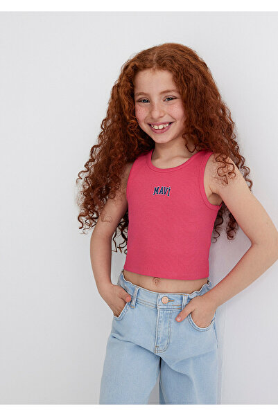 Mavi Logo Printed Pink Undershirt Fitted / Body Fitting Cut 7610336-71111