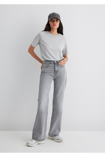 Mavi Victoria Real Blue Light Gray Jean Pants 101072-90392