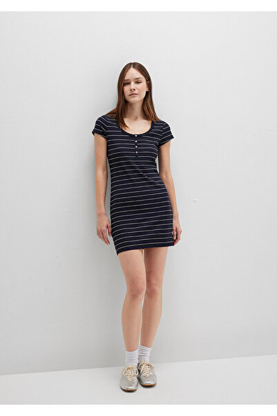 Mavi Ριγέ Πλεκτό Φόρεμα 1310774-91103