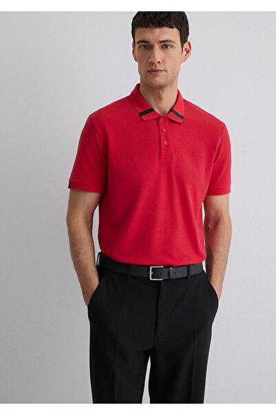 Mavi Rotes Polo-T-Shirt Regular Fit / Normaler Schnitt 0612651-84538