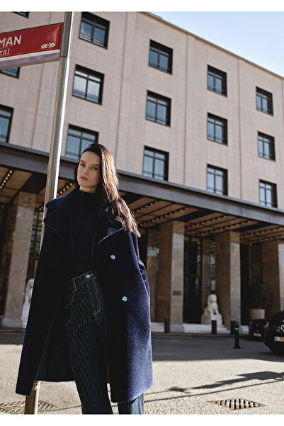 Mavi Lacivert Suni Kürk Loose Fit / Bol Rahat Kesim 1110585-86415