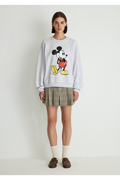 Mavi Μίκυ Μάους με τύπωμα Γκρι φούτερ 1S10254-88467