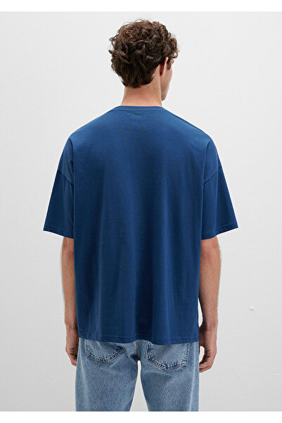 Mavi Printed Navy Blue T-Shirt Oversize / Wide Cut 0611827 -89287