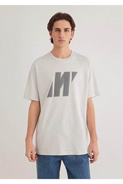 Mavi Pro Logo Γκρι T-Shirt Loose Fit / Loose Relaxed Fit 0612751 -70080