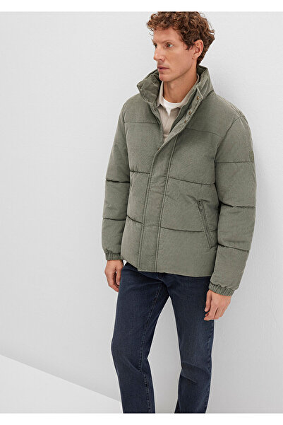 Mavi ψηλός λαιμός Πράσινο βελούδινο μπουφάν Loose Fit / Χαλαρή Άνετη Κοπή 0110476-85485