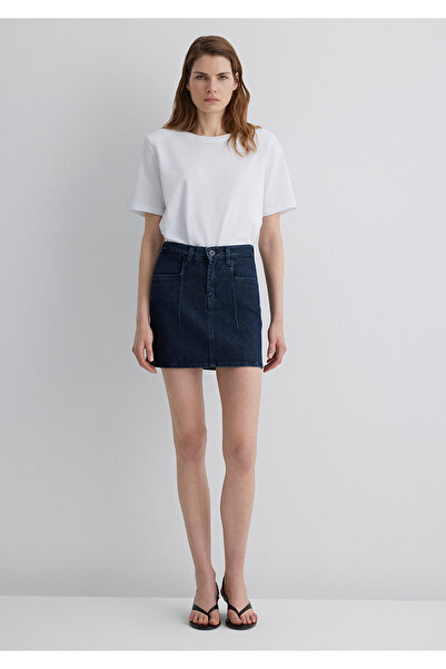 Mavi Shera Gold Premium Dark Blue Jean Skirt 1310650 -89226