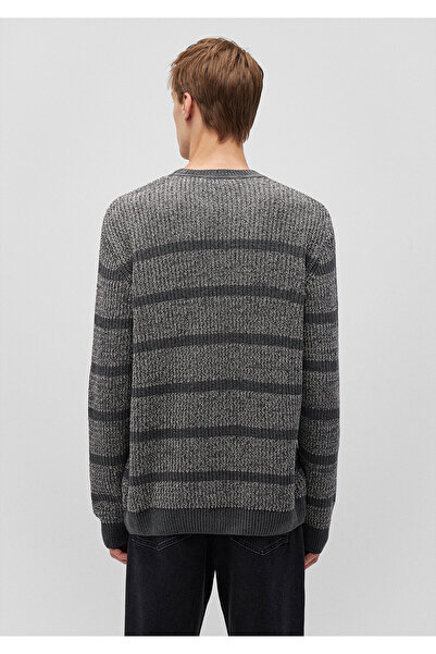 Mavi Смугастий сірий светр Regular Fit / Нормальний крій 0710229-70098