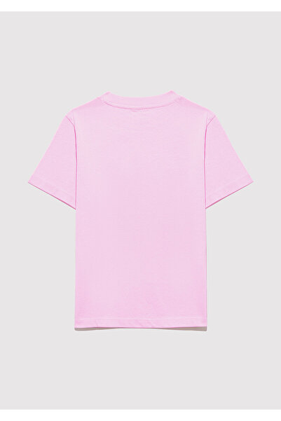 Mavi Λογότυπο Cat εμπριμέ ροζ μπλουζάκι κανονική εφαρμογή / κανονική κοπή 7610338-70973