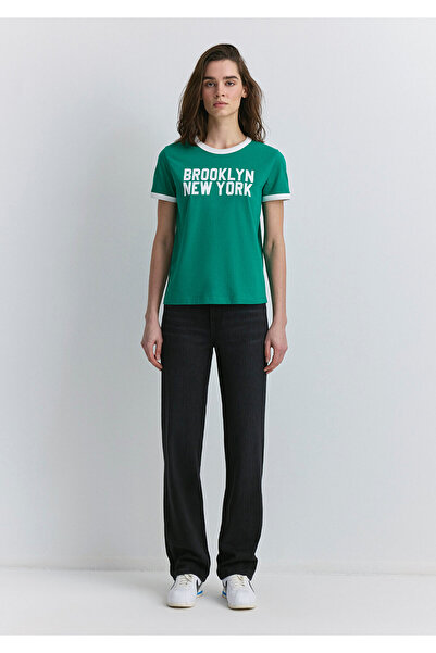 Mavi New York Printed Green T-Shirt Slim Fit 1613061 -71879