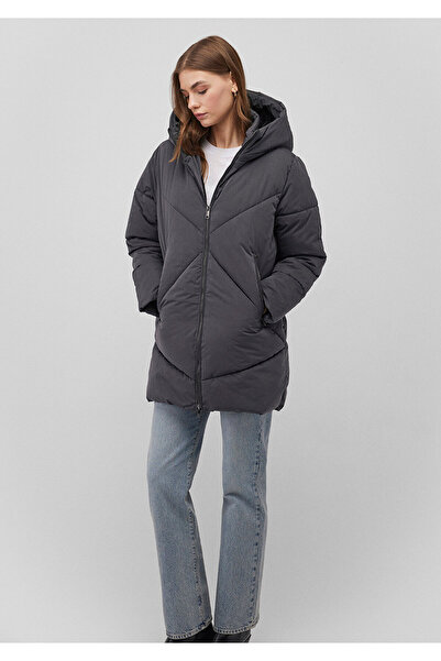 Mavi Hooded Anthracite Puffer Coat 1110489 -80106