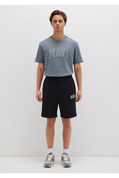 Mavi Μαύρο εμπριμέ σορτς -0410224-900