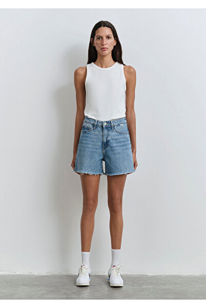 Mavi Millie 90s Indigo Blue Jean Shorts 1458987073