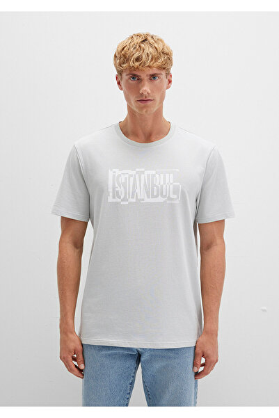 Mavi Istanbul Printed Grey T-shirt Regular Fit / Regular Fit0611789-80618