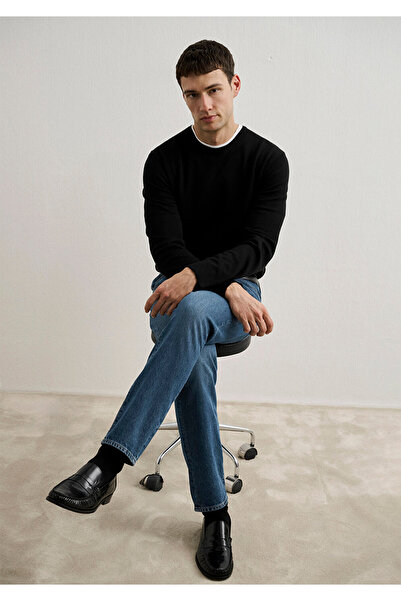 Mavi Cashmere Blended Black Sweater Slim Fit / Slim Fit 0710186 -900