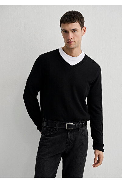 Mavi Cashmere Blended Black Sweater Slim Fit / Slim Fit 0710188 -900