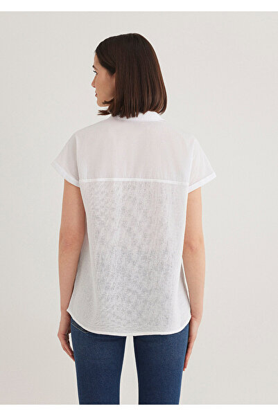 Mavi Λευκή κοντομάνικη μπλούζα -1210801-620