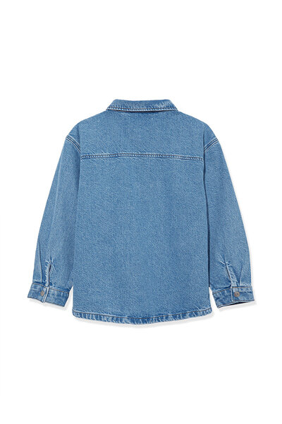 Mavi Bob 90s IndiGo Si Jean košile – široký střih oversize 6210000 -86709