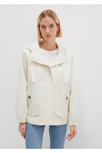 Mavi Γυναικείο μπουφάν με κουκούλα σε μπεζ χρώμα - ΜΠΛΕ 1110014-70134