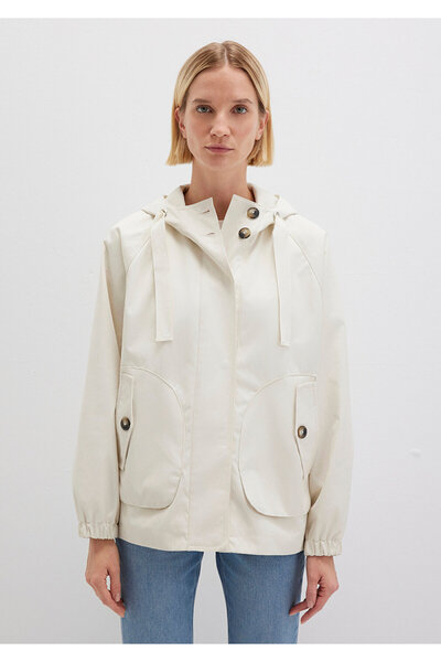 Mavi Γυναικείο μπουφάν με κουκούλα σε μπεζ χρώμα - ΜΠΛΕ 1110014-70134