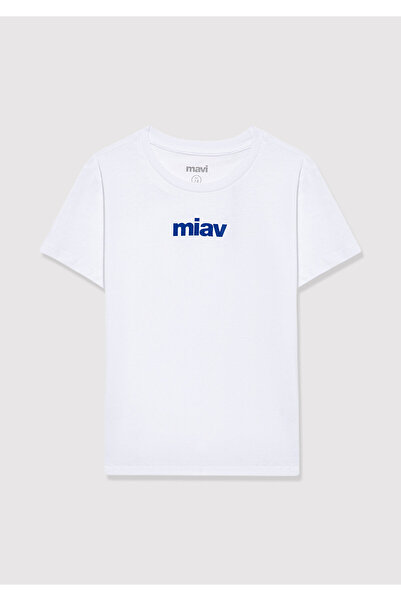 Mavi Tricou alb cu imprimeu Miav Regular Fit / Croială normală 66332620
