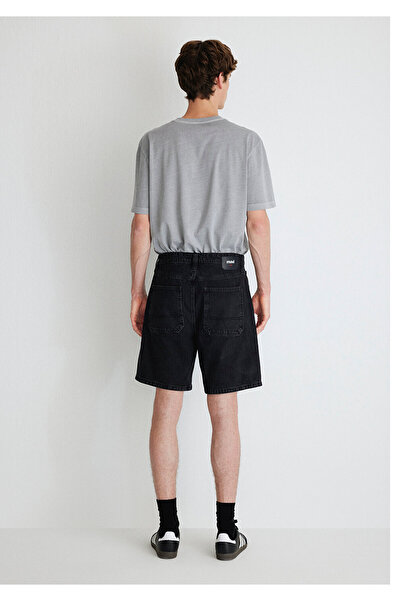 Mavi Rotterdam Mv91 Street Anthracite Jean Shorts 0410185 -82793